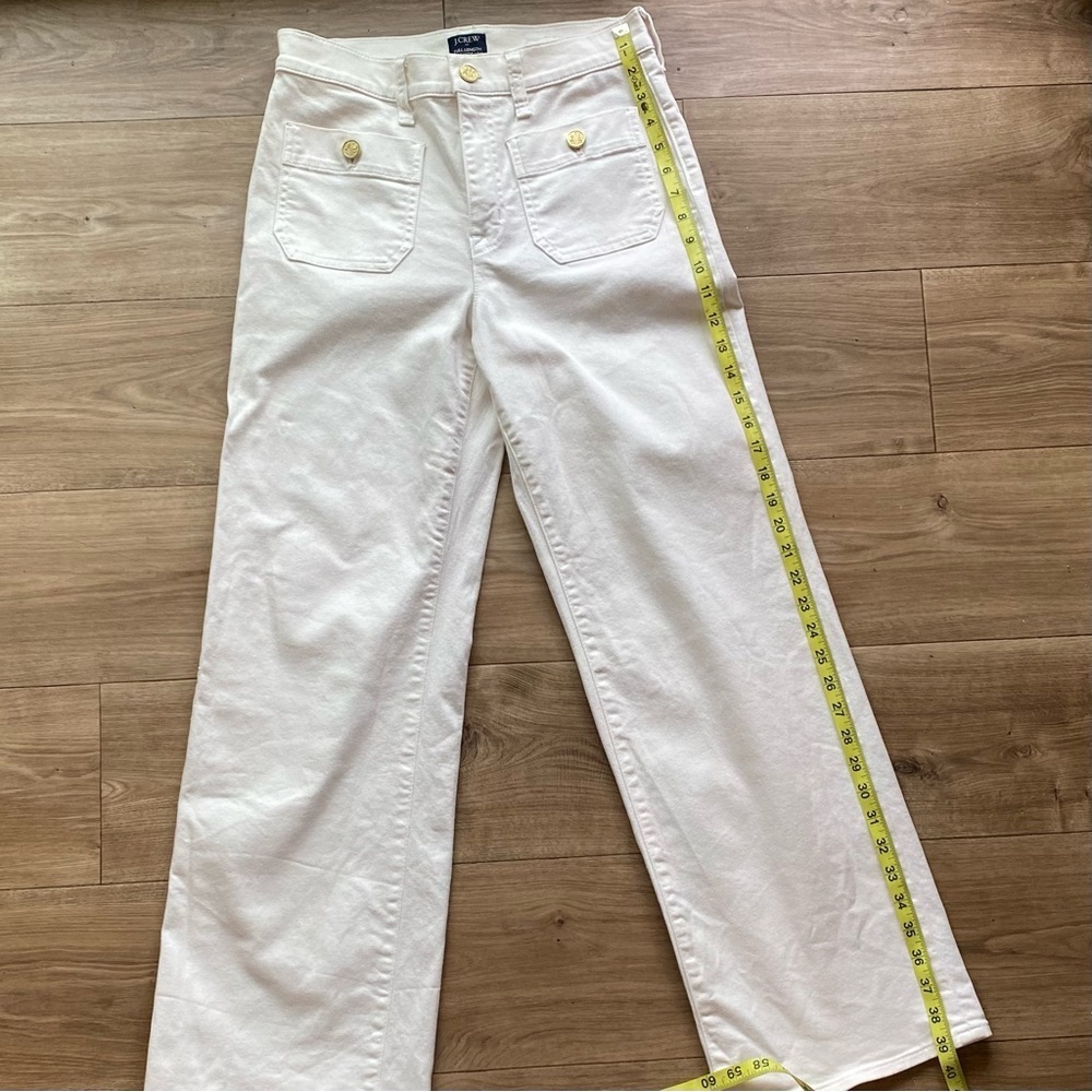 J. Crew Full Length Slim Wide Leg Jeans - Picture 6 of 10